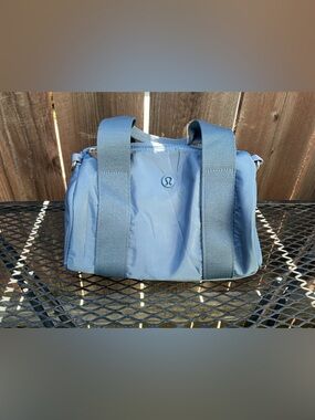 lululemon athletica mini barrel duffel bag violet